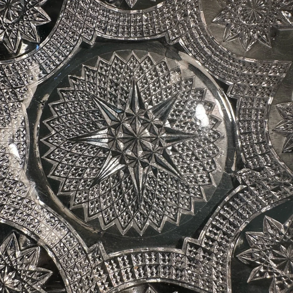 Vintage American Pressed Glass Bowl